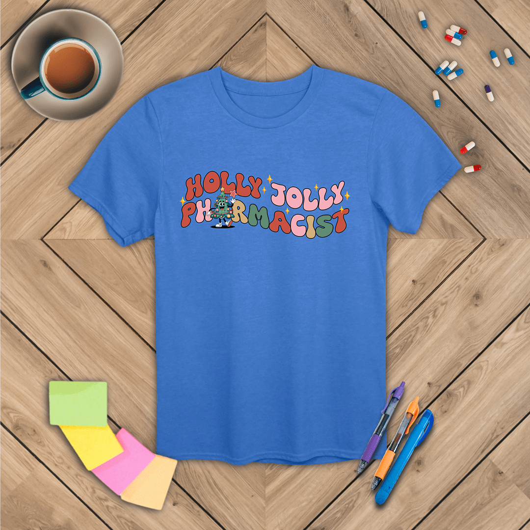 Holly Jolly Pharmacist Christmas T-Shirt
