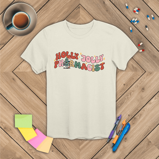 Holly Jolly Pharmacist Christmas T-Shirt