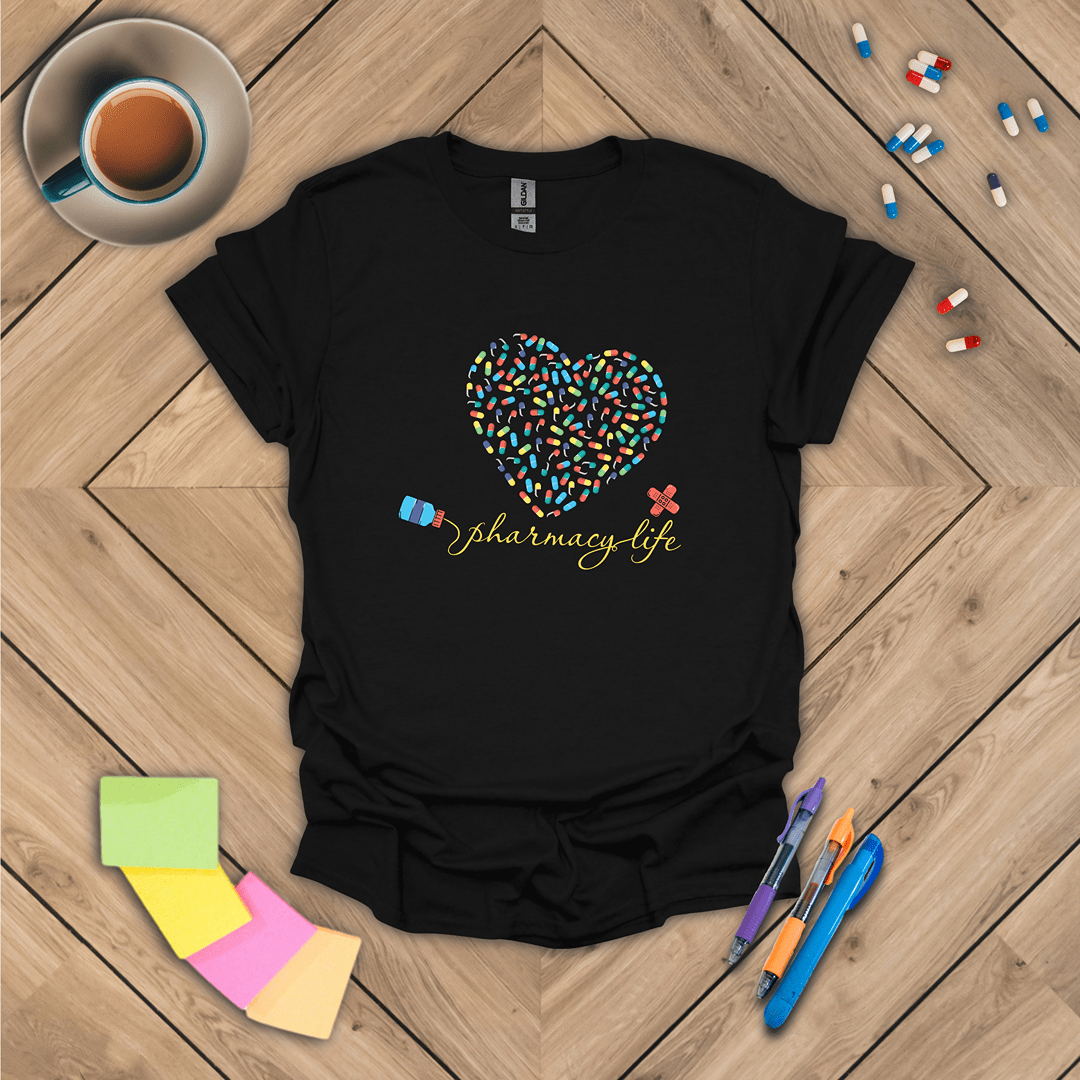 Pharmacy Life - Heart T-Shirt