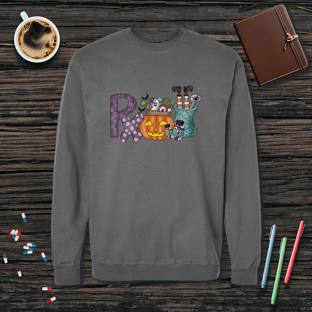 Rx - Halloween Fleece Crewneck Sweatshirt