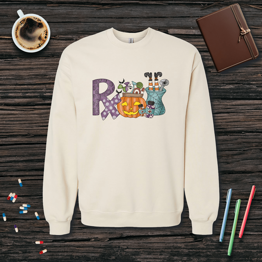 Rx - Halloween Fleece Crewneck Sweatshirt