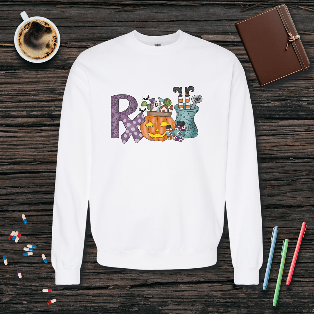 Rx - Halloween Fleece Crewneck Sweatshirt