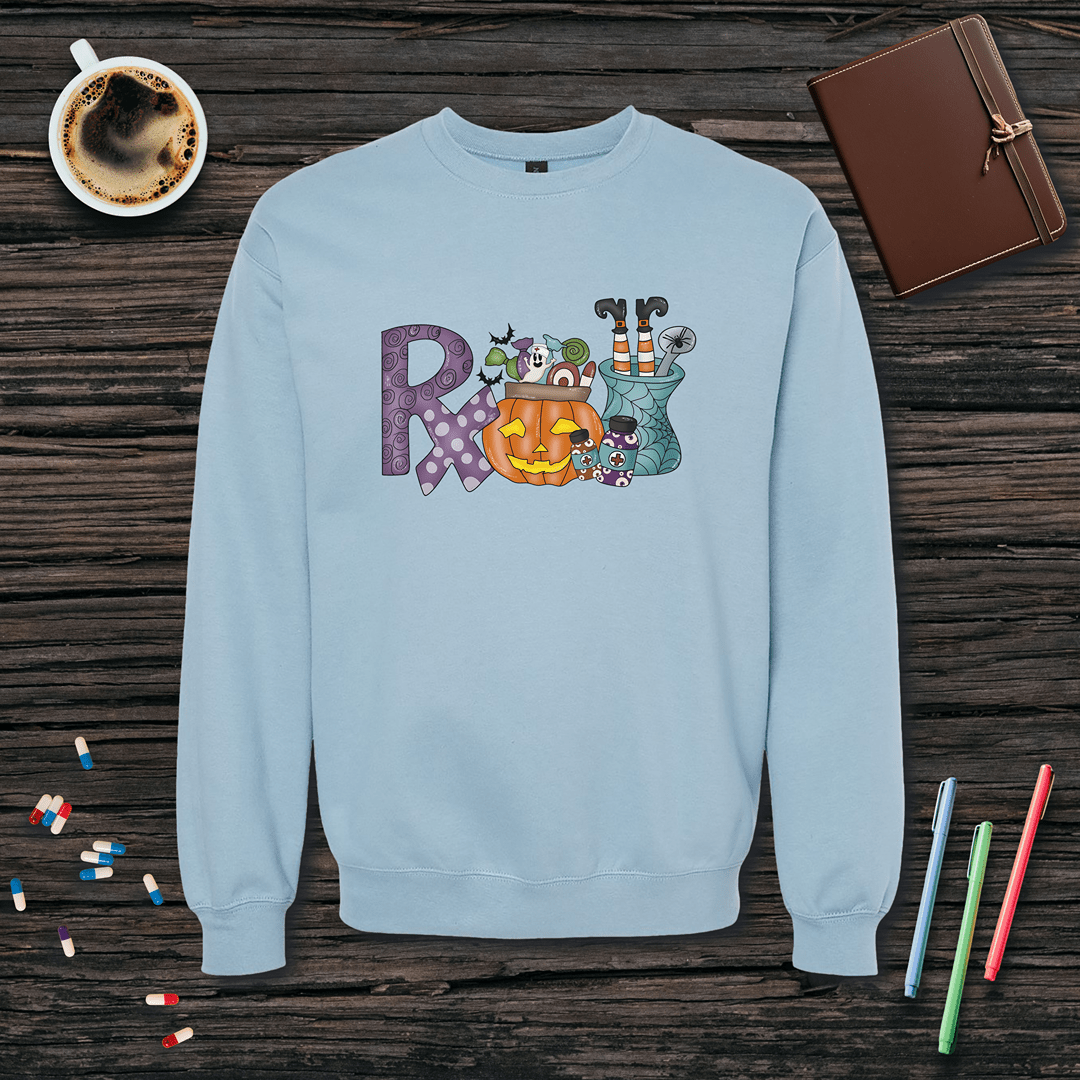 Rx - Halloween Fleece Crewneck Sweatshirt
