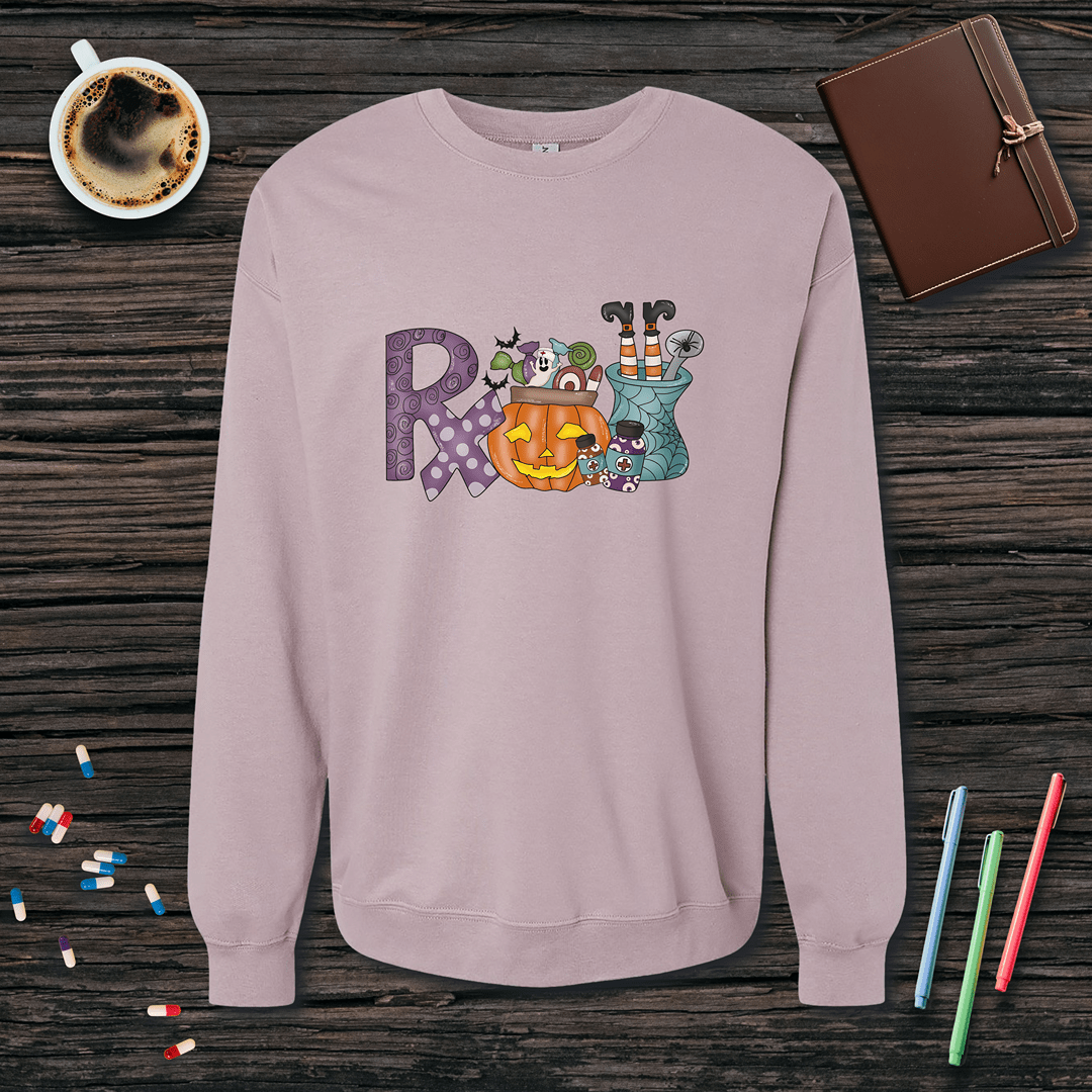 Rx - Halloween Fleece Crewneck Sweatshirt