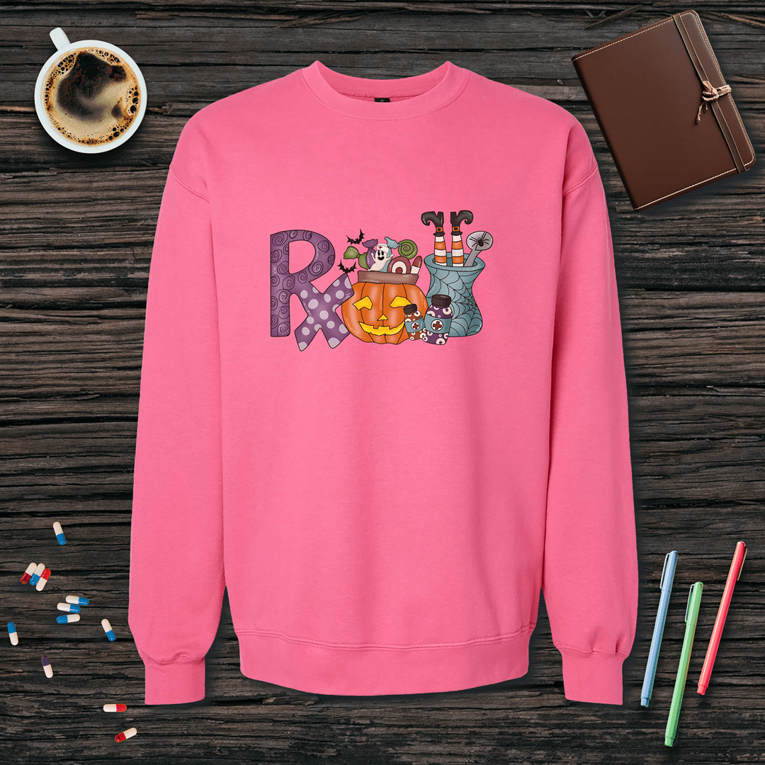 Rx - Halloween Fleece Crewneck Sweatshirt