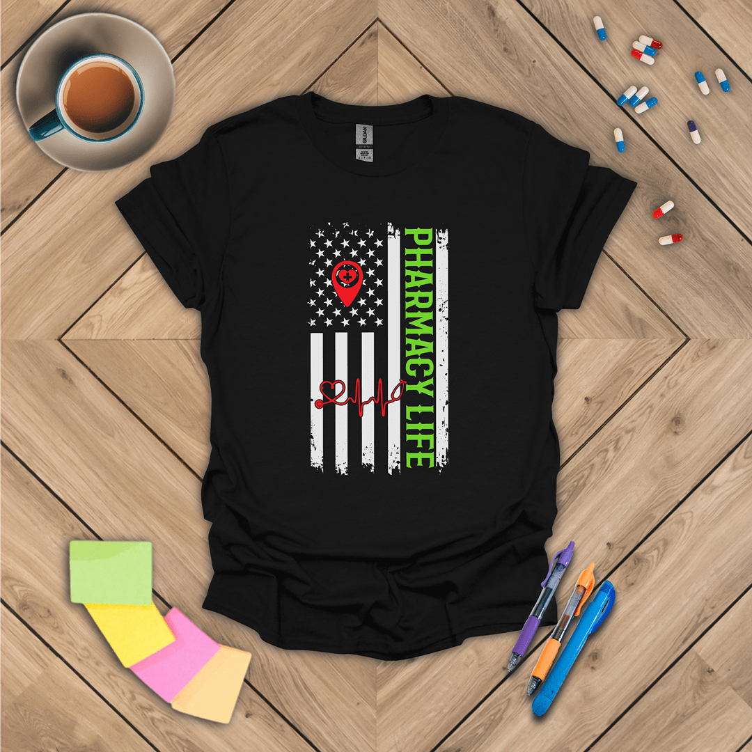 Pharmacy Life - Flag T-Shirt
