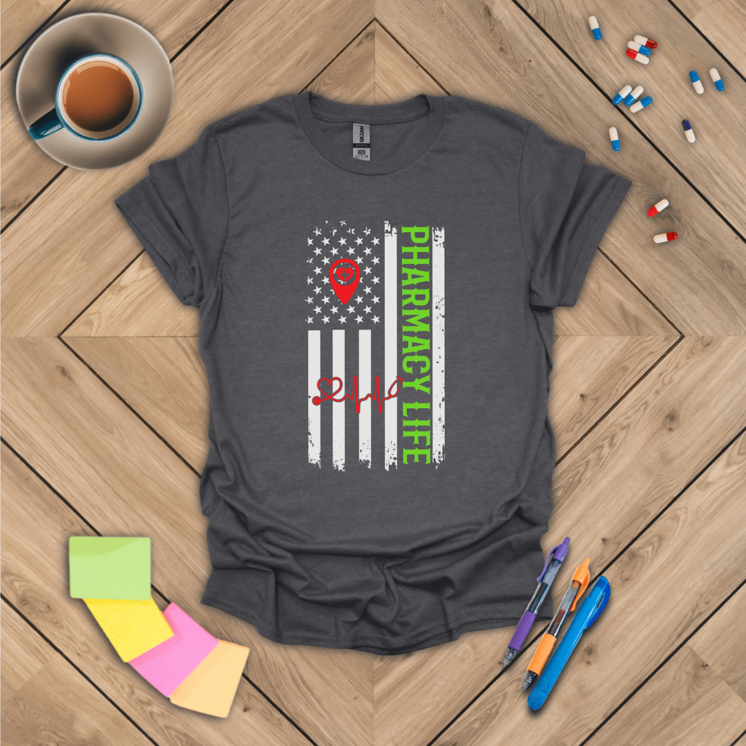 Pharmacy Life - Flag T-Shirt