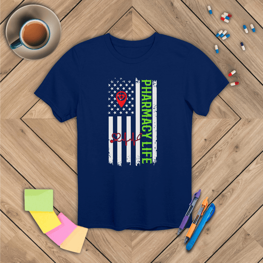 Pharmacy Life - Flag T-Shirt