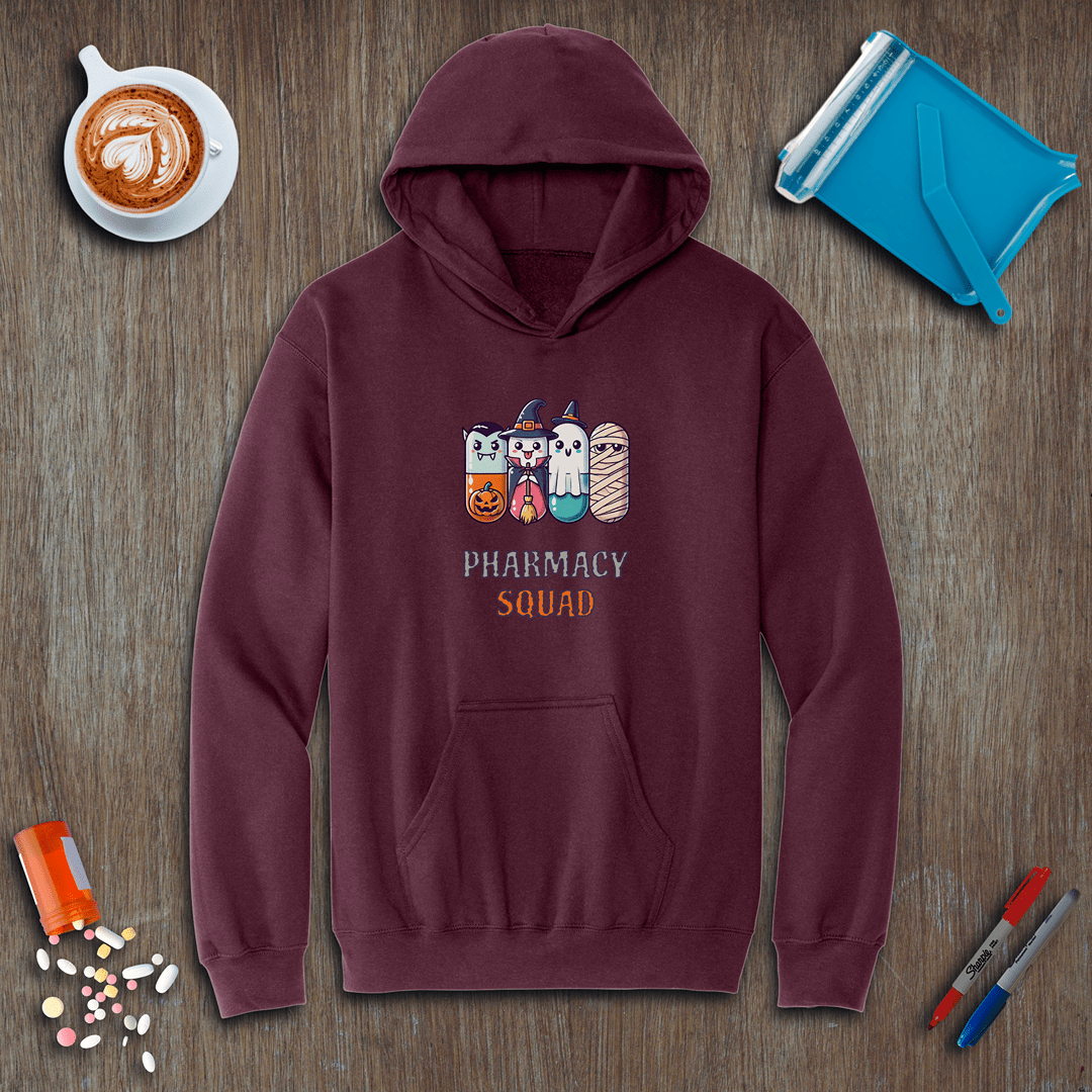 Pharmacy Squad of 4 - Halloween Fleece Hoodie