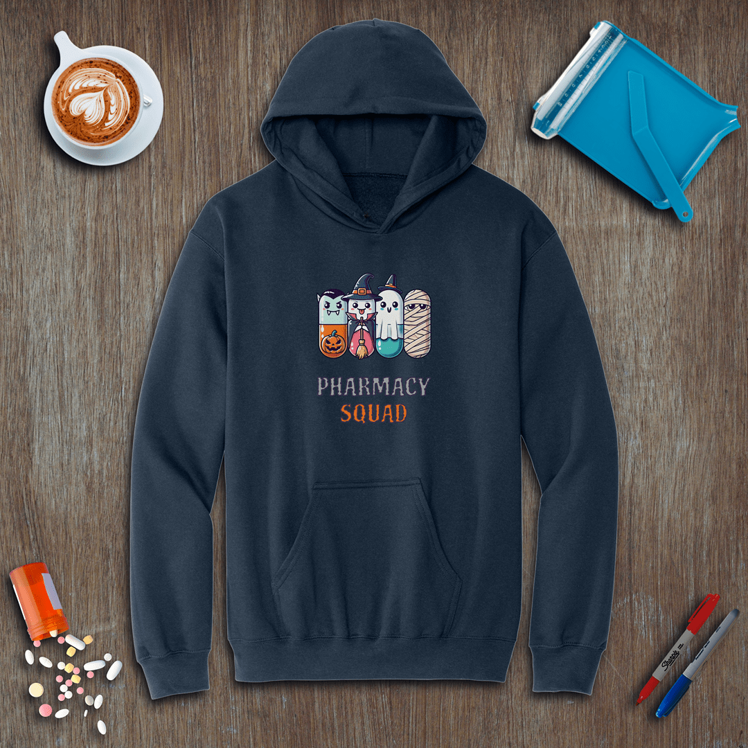 Pharmacy Squad of 4 - Halloween Fleece Hoodie