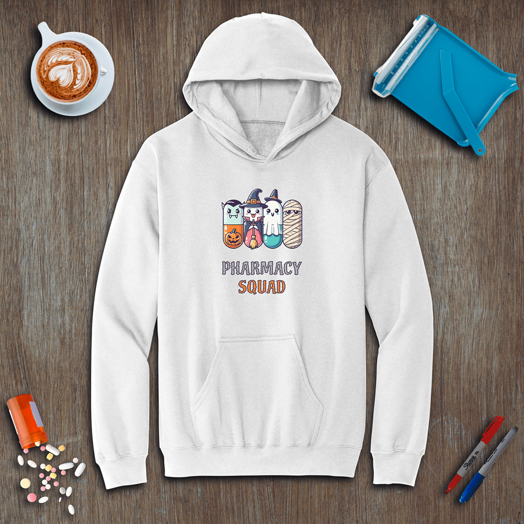 Pharmacy Squad of 4 - Halloween Fleece Hoodie