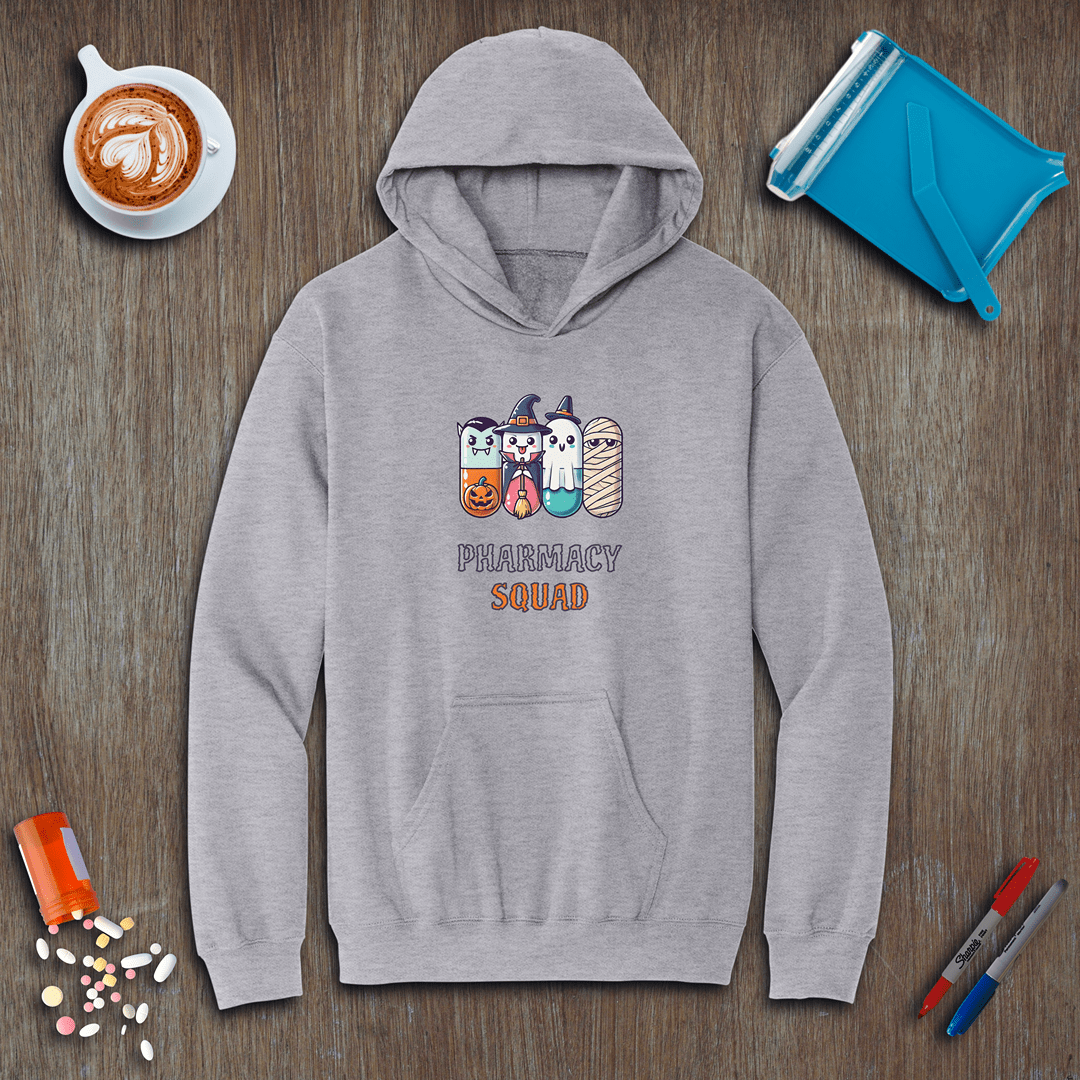 Pharmacy Squad of 4 - Halloween Fleece Hoodie