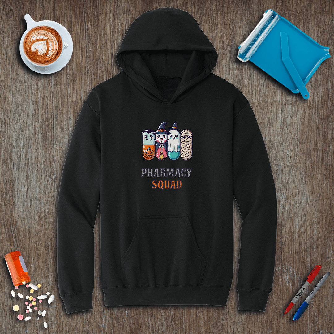 Pharmacy Squad of 4 - Halloween Fleece Hoodie
