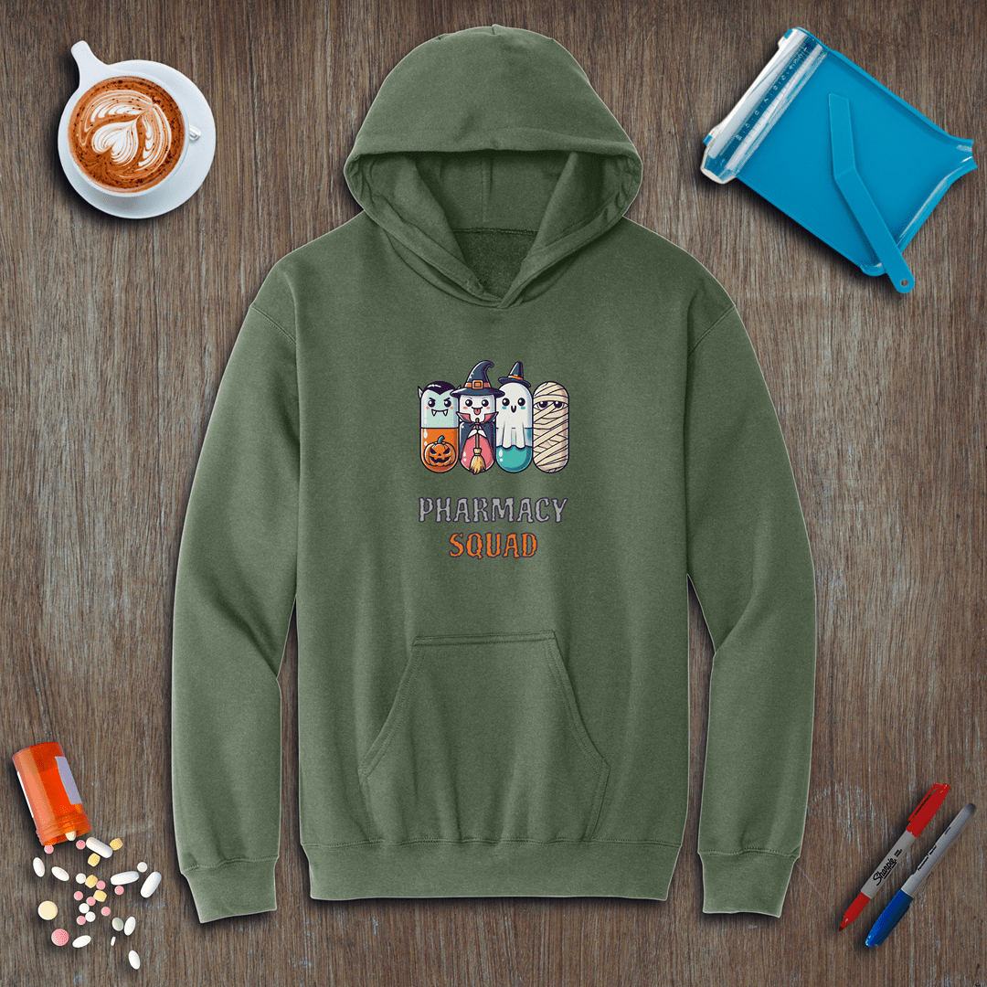 Pharmacy Squad of 4 - Halloween Fleece Hoodie