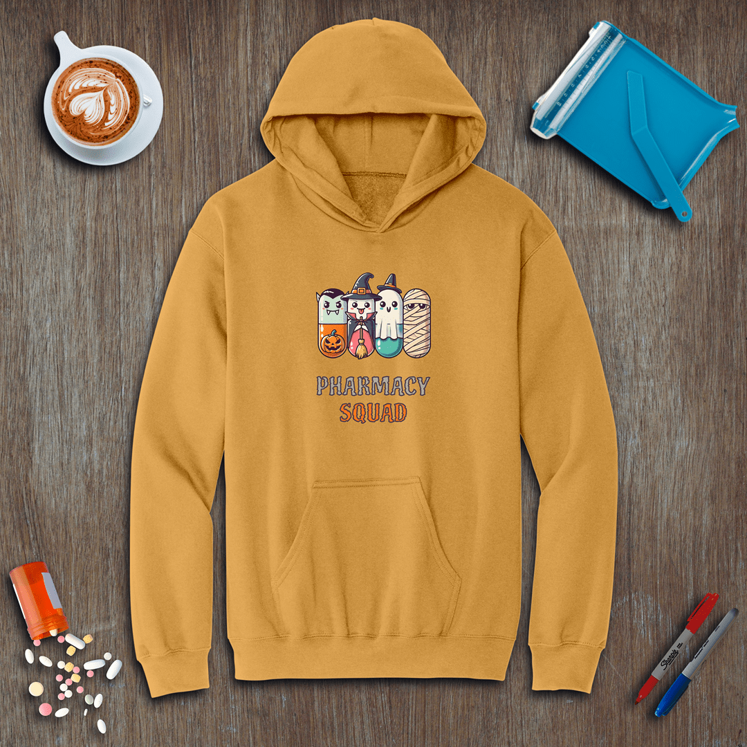 Pharmacy Squad of 4 - Halloween Fleece Hoodie