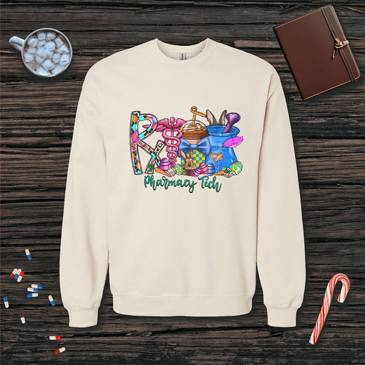 Pharmacy Tech - Easter Fleece Crewneck Sweatshirt