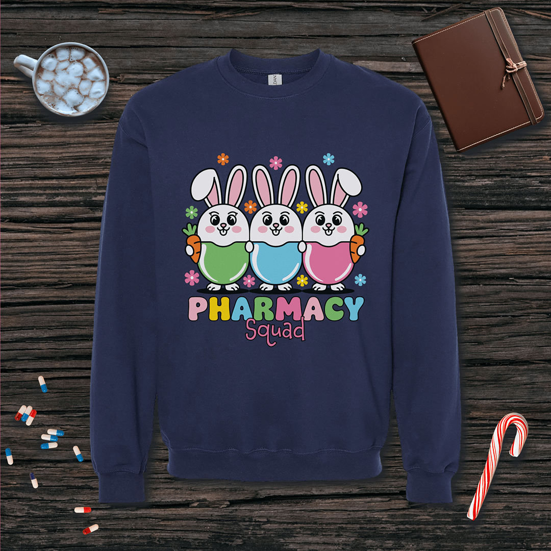 Pharmacy Squad Bunnies - Easter Fleece Crewneck Sweatshirt