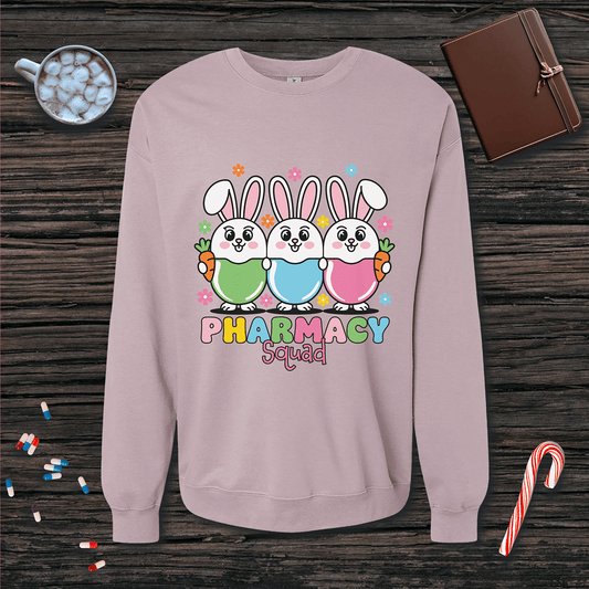 Pharmacy Squad Bunnies - Easter Fleece Crewneck Sweatshirt