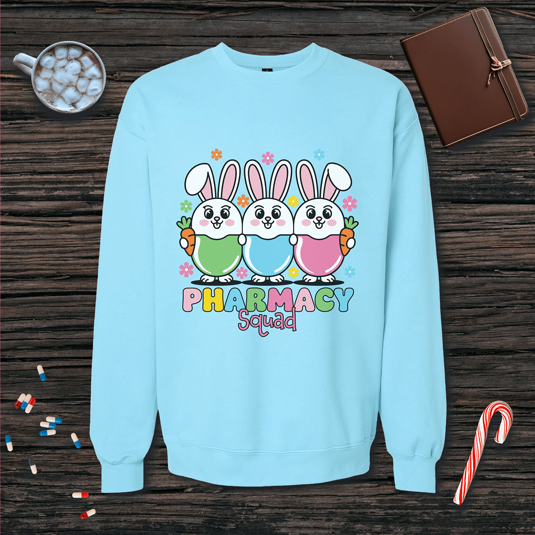 Pharmacy Squad Bunnies - Easter Fleece Crewneck Sweatshirt