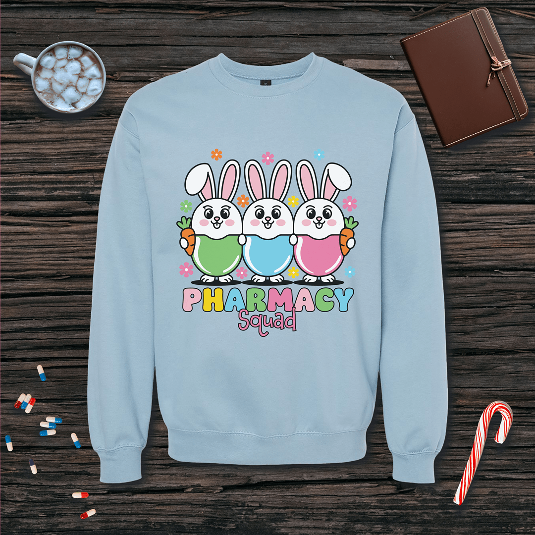 Pharmacy Squad Bunnies - Easter Fleece Crewneck Sweatshirt