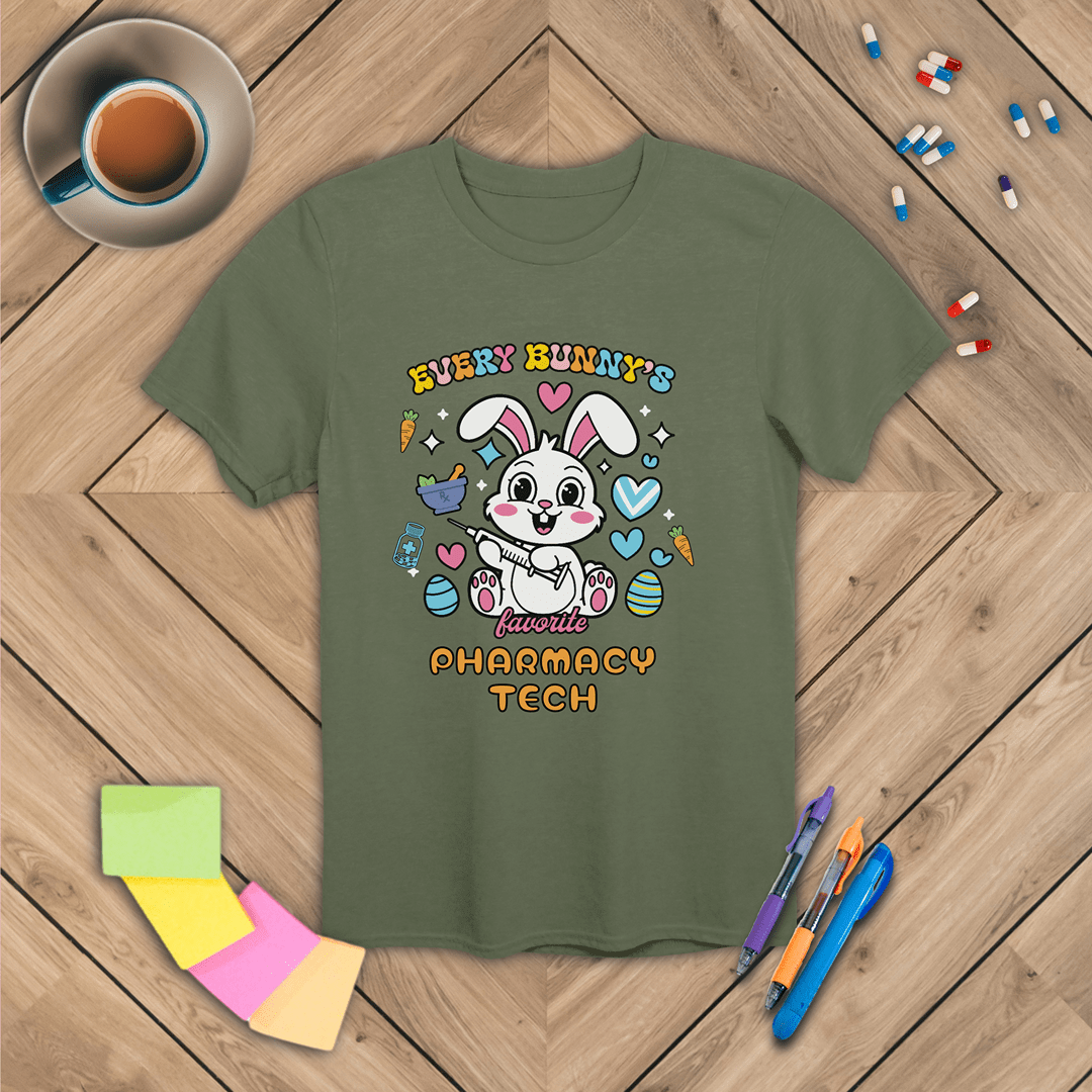 Every Bunny's Favorite Pharmacy Tech - Easter T-Shirt
