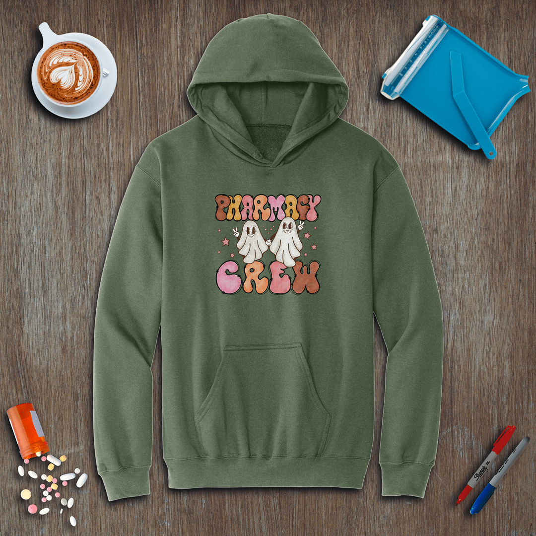 Ghost Pharmacy Crew - Halloween Fleece Hoodie