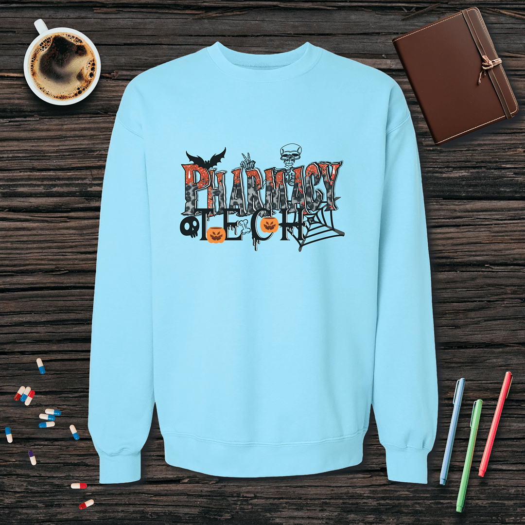 Halloween Pharmacy Tech - Halloween Fleece Crewneck Sweatshirt