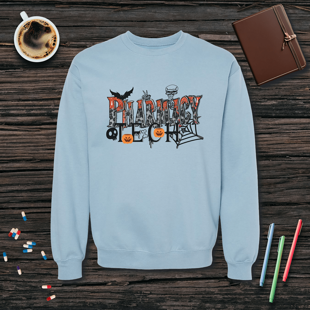 Halloween Pharmacy Tech - Halloween Fleece Crewneck Sweatshirt