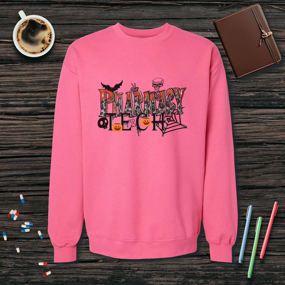 Halloween Pharmacy Tech - Halloween Fleece Crewneck Sweatshirt
