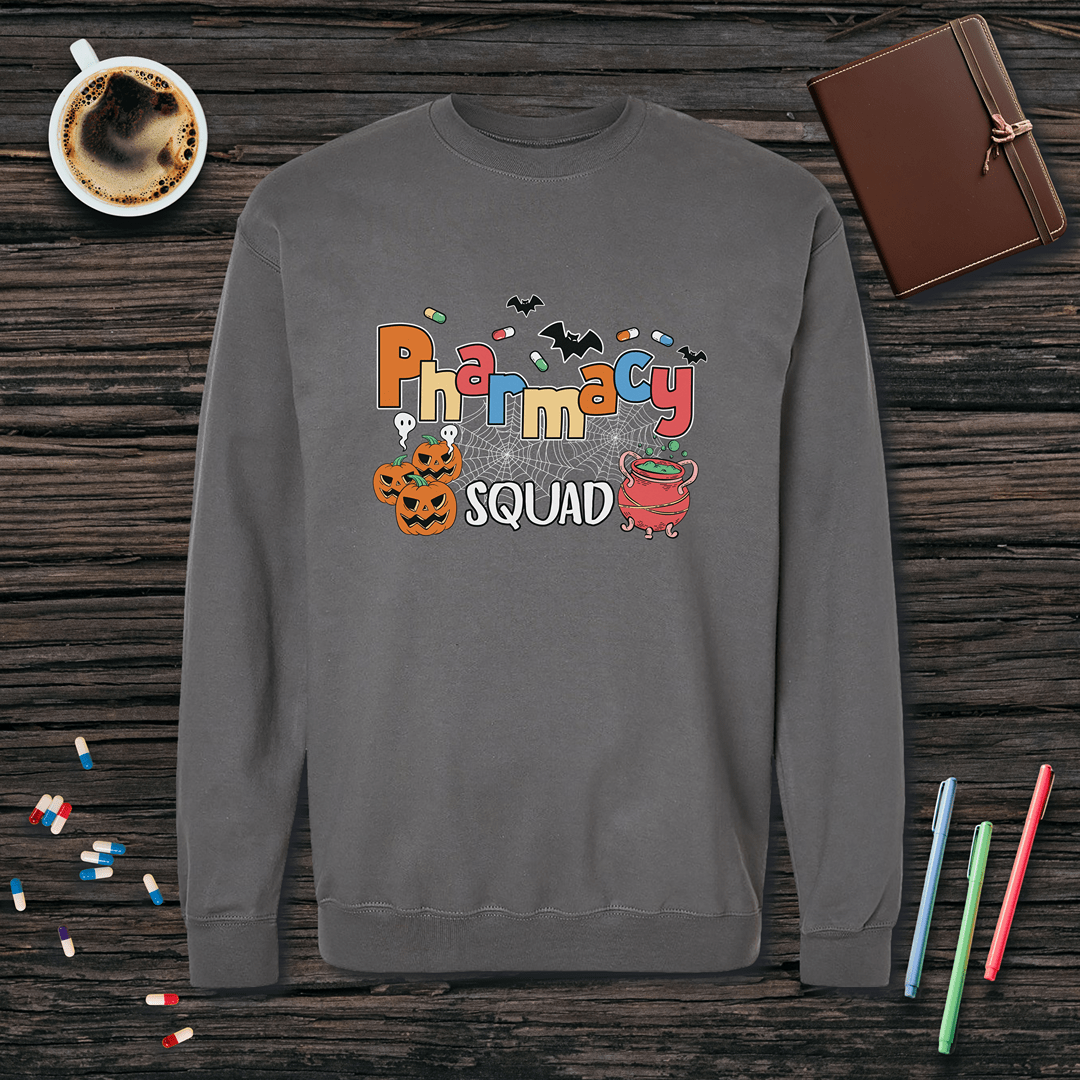 Pharmacy Squad v2 - Halloween Fleece Crewneck Sweatshirt