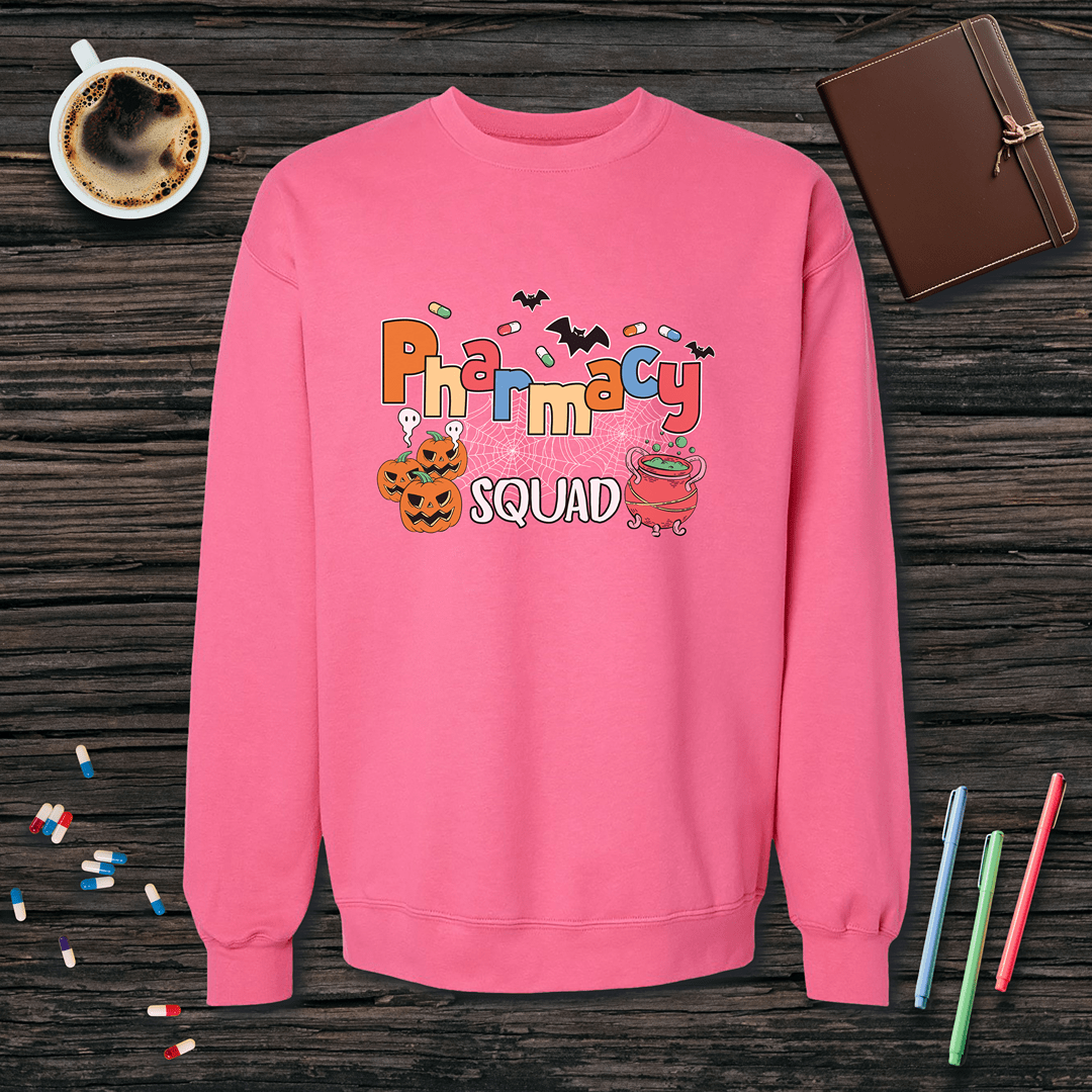 Pharmacy Squad v2 - Halloween Fleece Crewneck Sweatshirt
