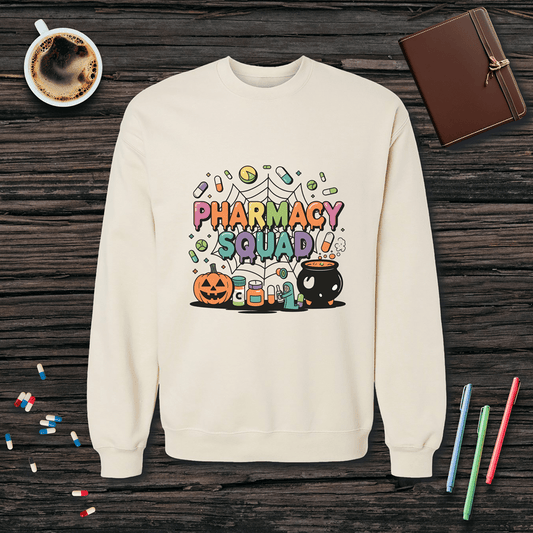 Pharmacy Squad v3 - Halloween Fleece Crewneck Sweatshirt