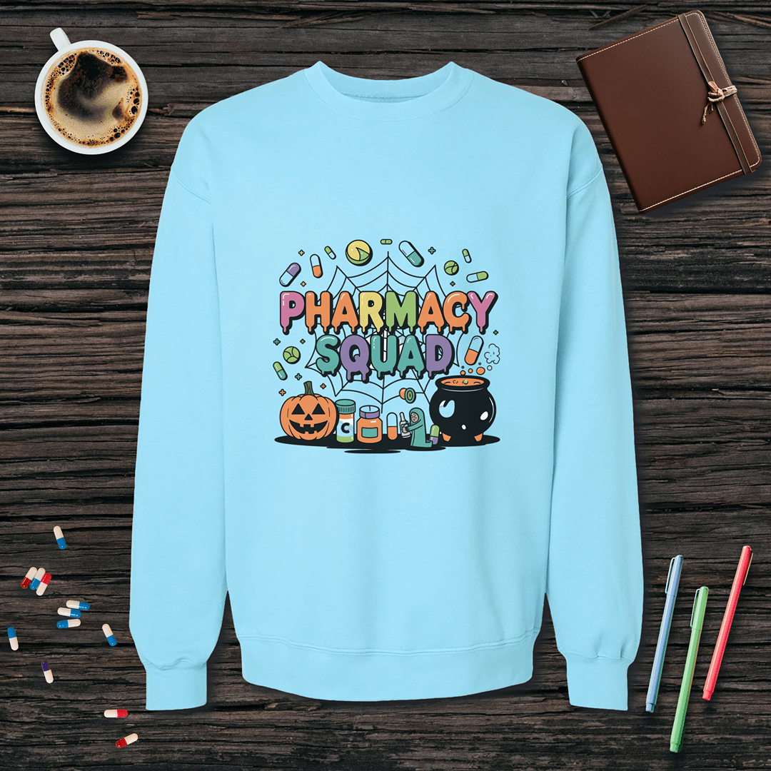 Pharmacy Squad v3 - Halloween Fleece Crewneck Sweatshirt