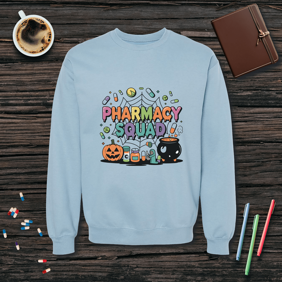 Pharmacy Squad v3 - Halloween Fleece Crewneck Sweatshirt