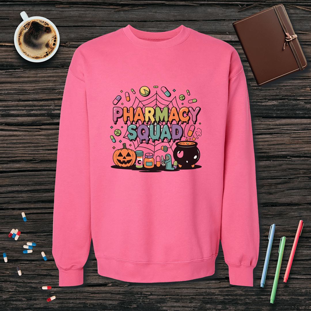 Pharmacy Squad v3 - Halloween Fleece Crewneck Sweatshirt