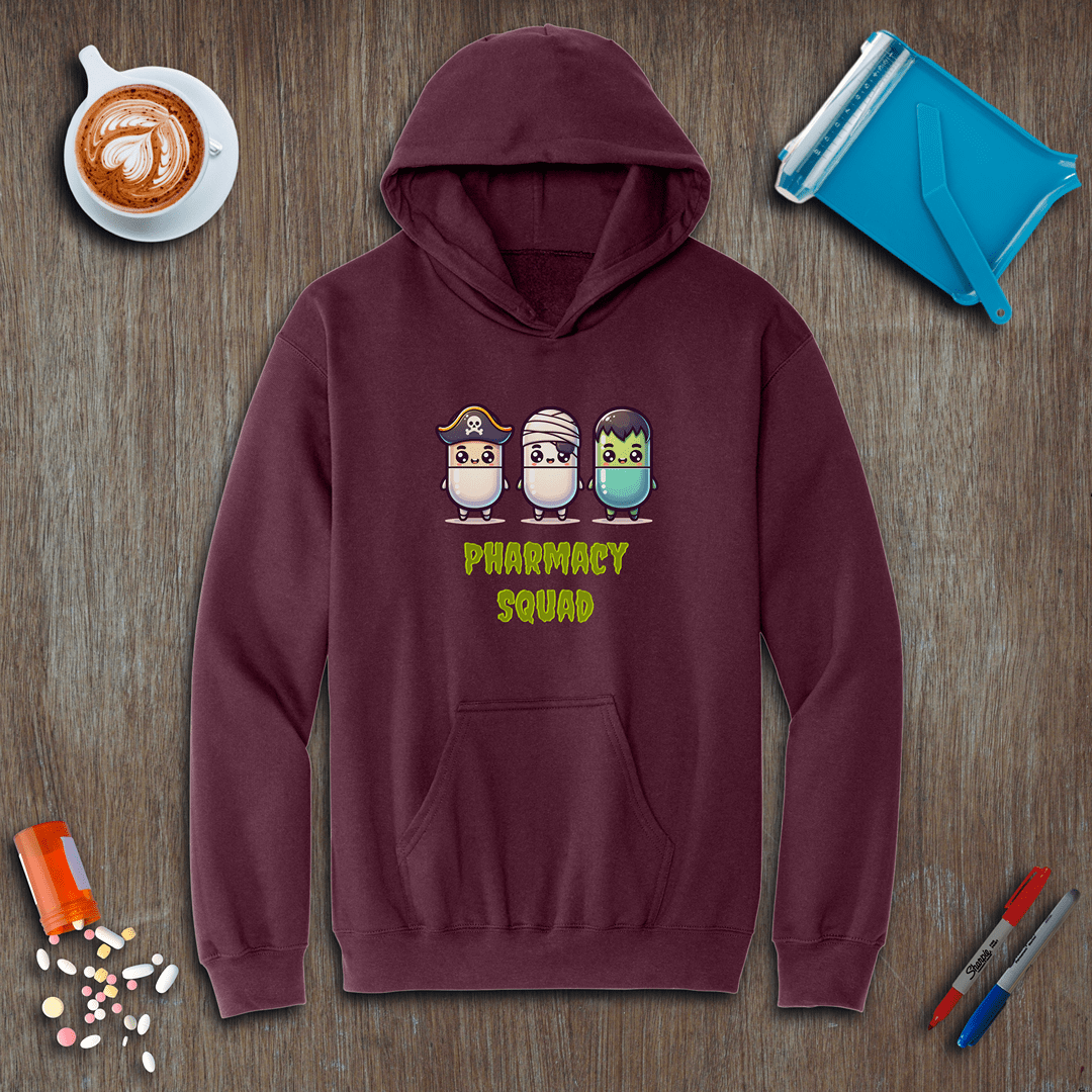Pharmacy Squad of 3 - Halloween Fleece Hoodie