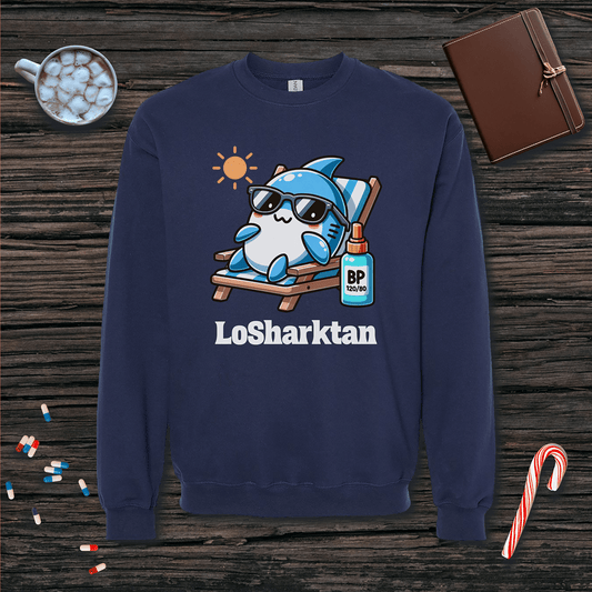 LoSharktan Fleece Crewneck Sweatshirt
