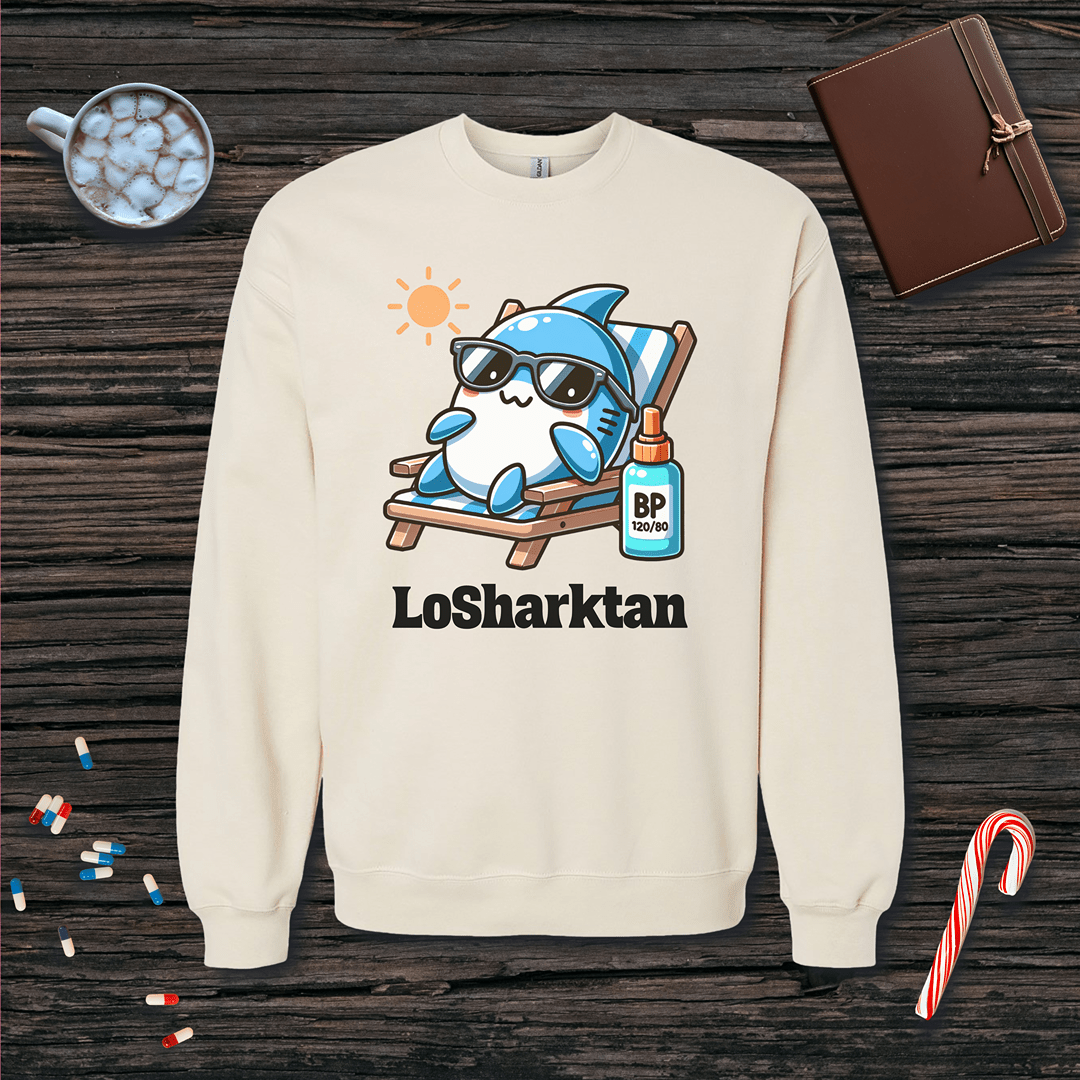 LoSharktan Fleece Crewneck Sweatshirt