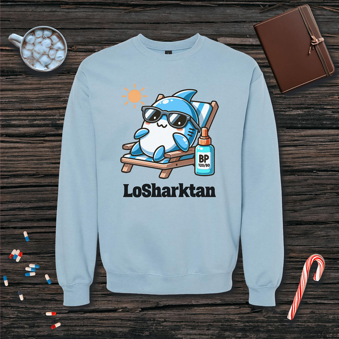 LoSharktan Fleece Crewneck Sweatshirt