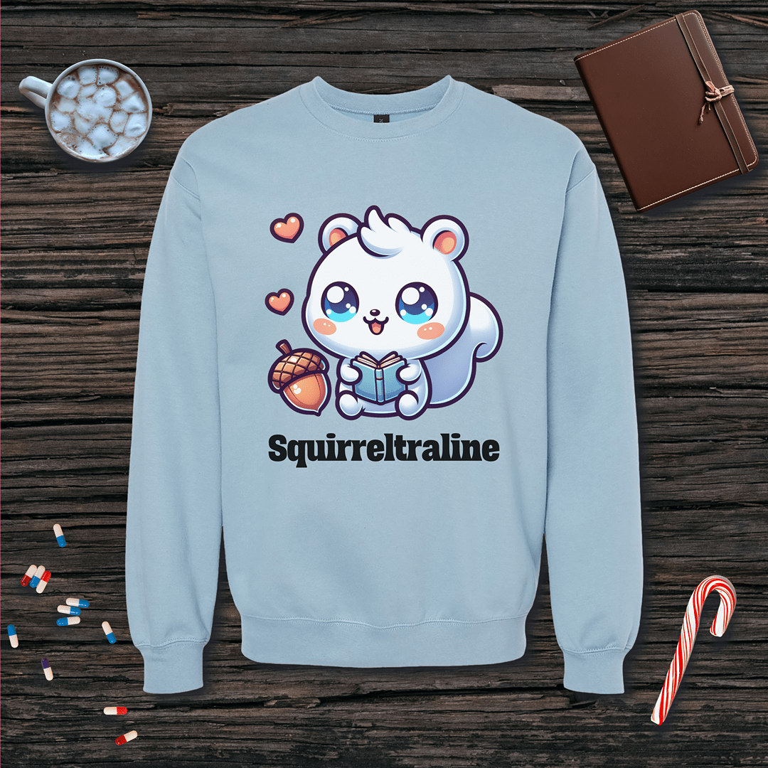 Squirreltraline Fleece Crewneck Sweatshirt