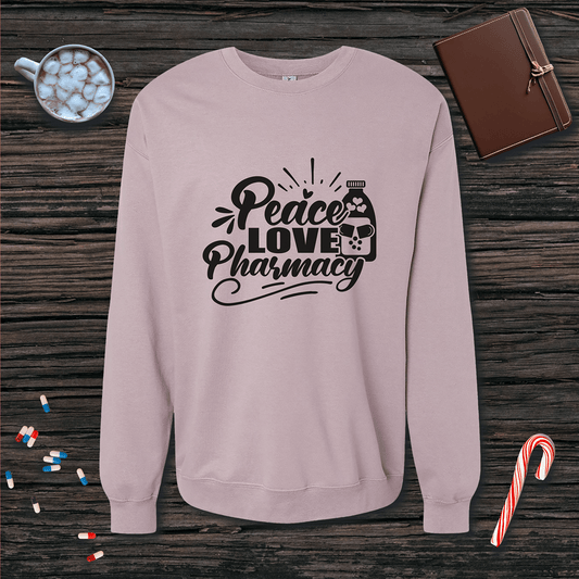 Peace Love Pharmacy v3 Fleece Crewneck Sweatshirt
