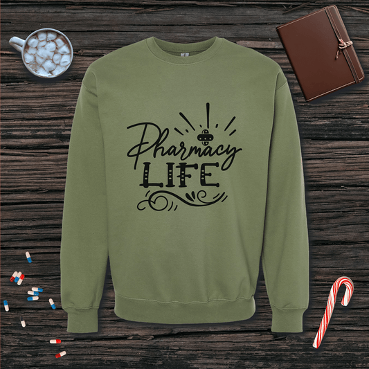 Pharmacy Life Fleece Crewneck Sweatshirt