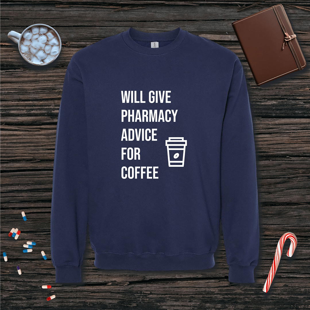 Advice for Coffee Fleece Crewneck Sweatshirt