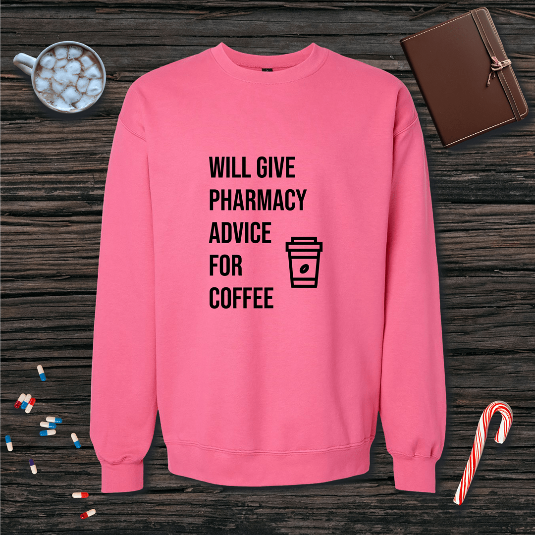 Advice for Coffee Fleece Crewneck Sweatshirt