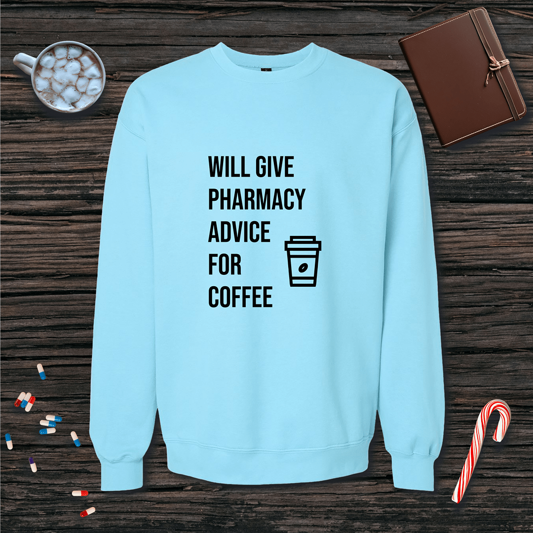 Advice for Coffee Fleece Crewneck Sweatshirt