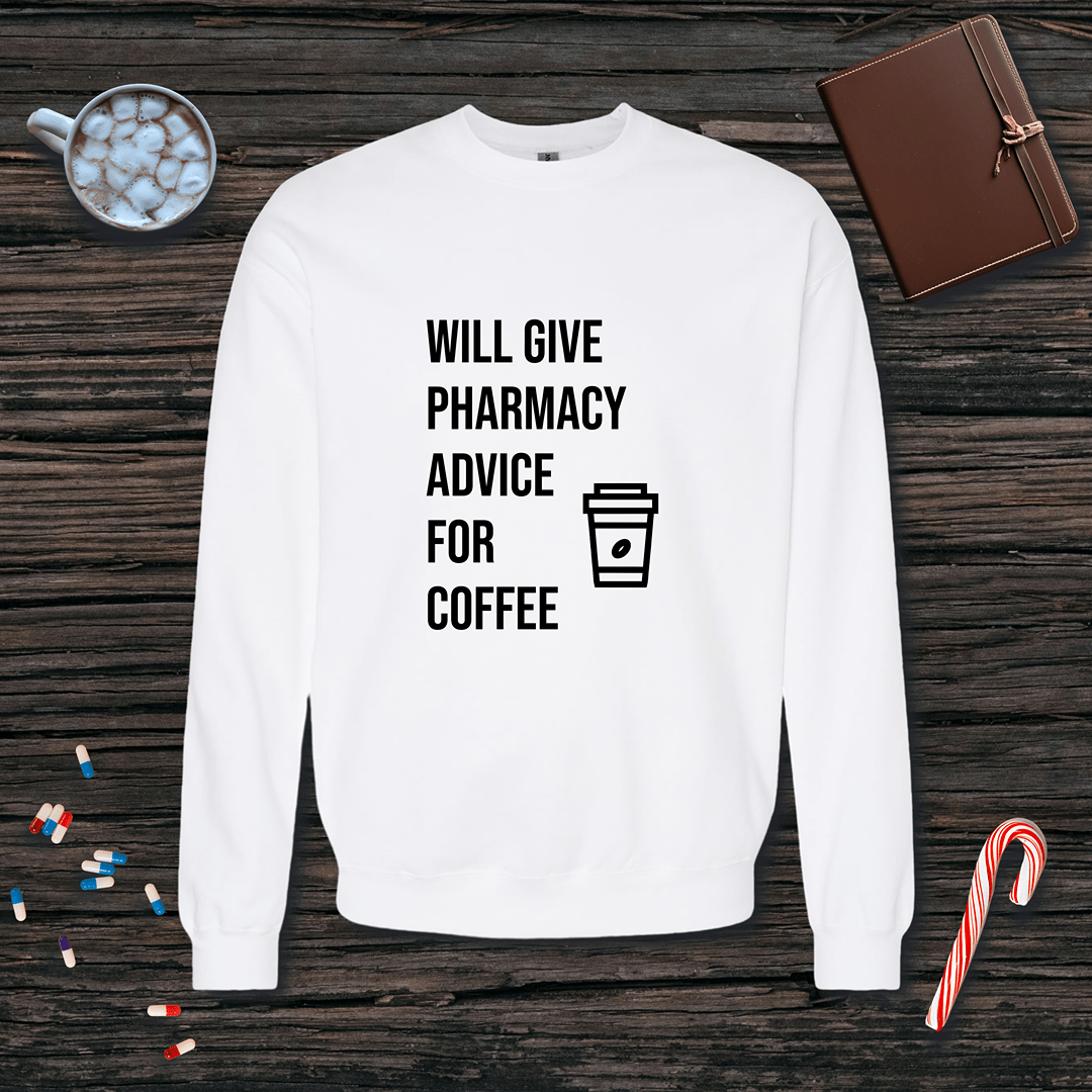 Advice for Coffee Fleece Crewneck Sweatshirt