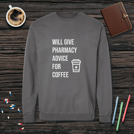 Advice for Coffee Fleece Crewneck Sweatshirt