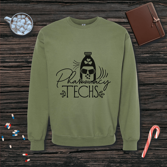 Pharmacy Techs Fleece Crewneck Sweatshirt