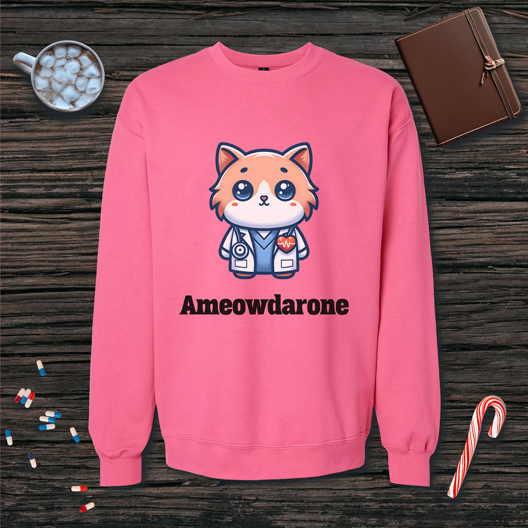 Ameowdarone Fleece Crewneck Sweatshirt