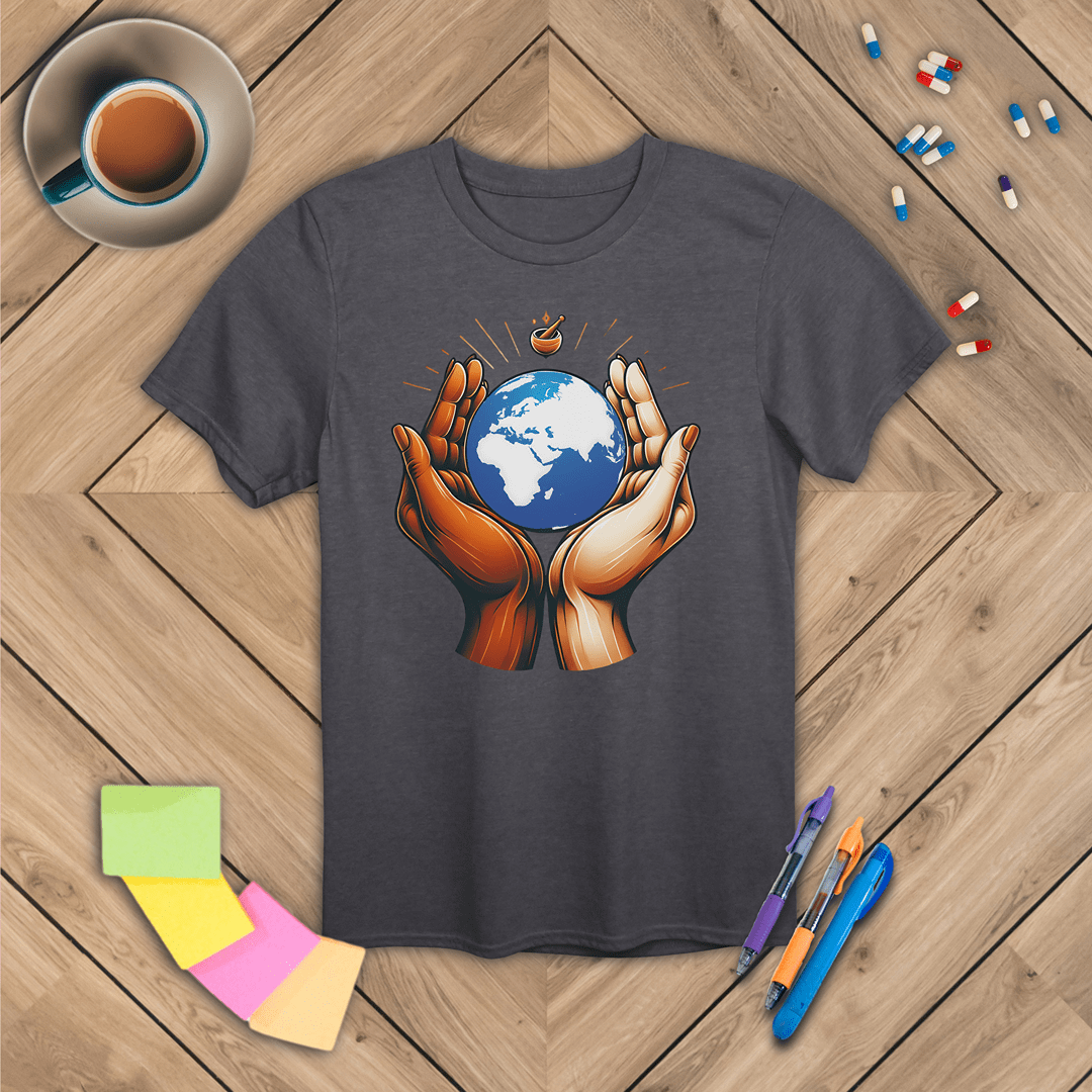 One World One Pharmacy - Africa, Europe, Asia T-Shirt